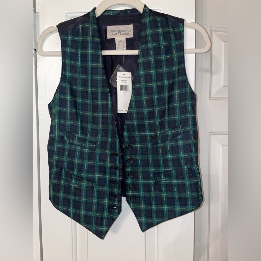 Ralph Lauren plaid vest